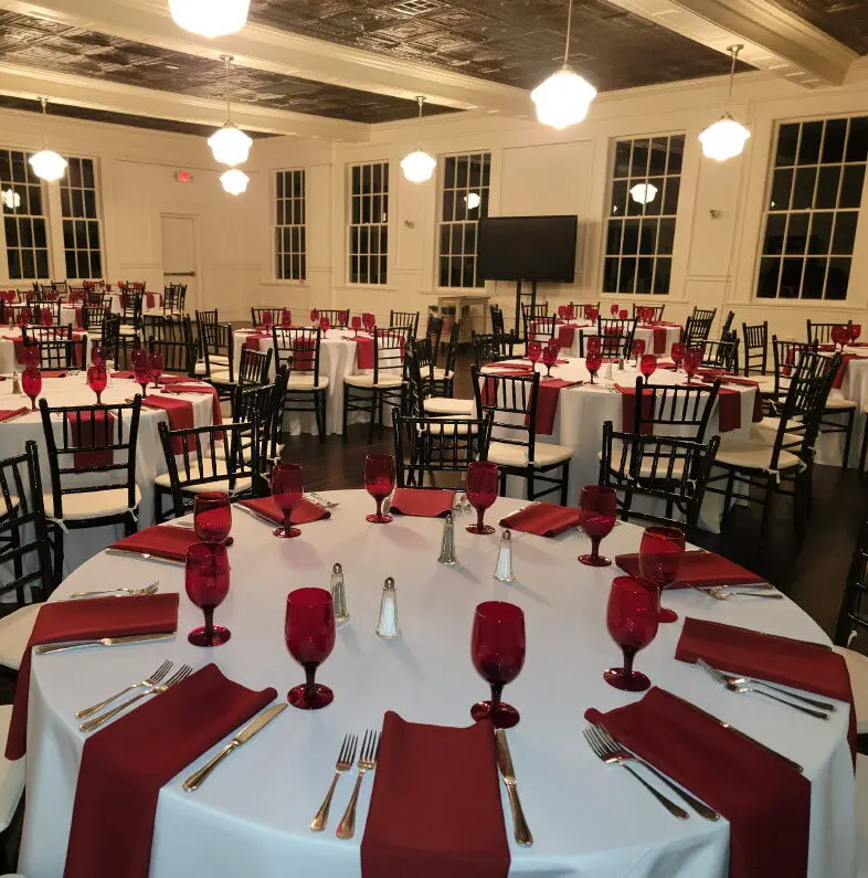 Holiday party tables